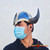 Foam Viking Fur Helmet Replica Warrior Medieval Costume Norse Cosplay Prop Horn LARP