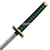 40.5" Steel LARP Cosplay Anime Tokito Muichiro Demon Sword Slayer Display Halloween Collector Replica