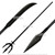 64” Polypropylene Modular Customizable Shaft Spear Trident Naginata Heads Rd Blk