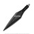 64” Polypropylene Modular Customizable Shaft Spear Trident Naginata Heads Rd Blk
