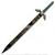 42" Bamboo Black Green Master Sword Legend Replica Costume Blade Cosplay Prop