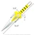 16.5" Set of 2 Foam Mighty Power Yellow Ranger Tsai Anime Tiger Morphin Cosplay