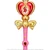 19.5" Foam Heart Spiral Moon Wand Magical Girl Hero Costume Anime Cosplay Prop