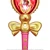 19.5" Foam Heart Spiral Moon Wand Magical Girl Hero Costume Anime Cosplay Prop