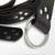 Medieval Genuine Black Leather Belt with Steel Hoop Buckle Renaissance SCA LARP