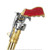 38" Steampunk Revolver Look Handle Gold Accented Gentlemen's Walking Cane Stick