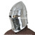 Functional Battle Ready 16G Medieval Knight Pig Faced 14th Century Bascinet Helmet SCA Armor