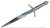 14" Medieval Knight Scottish Claymore Short Sword Historical Dagger with Sheath