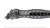 31.5" One Handed Medieval Wolf Fantasy Sword with Black Steel Scabbard Cosplay