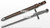 Medieval Fencing Carbon Steel Knightly Dagger w/ Wire Handle / Leather Scabbard