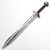 Functional Polypropylene Roman Gladius Medieval Arming Sword Sparring Training