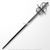 43" Black Stainless Steel Swept Hilt Guard Rapier Medieval Renaissance Sword