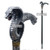 35 " Poly Resin Serpent Steel Walking Stick Gentleman's Cane