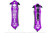 Purple Screaming Reaper Skull Assisted Open Pocket Folding Knife Glass Breaker