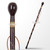 36' Solid Wooden Walking Cane Round Top Gentlemen's Spiral Fluted Walking Stick Decorative Cane