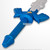 31.5" Blue Zelda Foam Fantasy Anime Sword Master Twinlight Princess LARP Cosplay