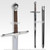 41" Hand AndA Half Medieval Chivalry Crusader Knight Claymore Sword with Scab