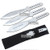 3 Pcs 9" 440 Stainless Steel Throwing Knife Set With Case
