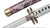 Sengoku Basara Ishida Mitsunari Fasntasy Katana Anime Samurai Sword Cosplay