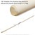 78" Foldable Fine Polished Wax Wood Bo Martial Arts Karate Stick Kung Fu w/ Bag