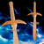 23" Long Wooden Sting Short Toy Sword