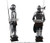 19" Tall Mini Suit of Armor Souvenir Bascinet Medieval Knight Armour w/ Pole Arm 19" Tall Mini Suit of Armor Souvenir Bascinet Medieval Knight Armour w/ Pole Arm