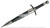 Medieval Knight's Short Sword Fantasy Dagger with Sheath Movie Replica Blade