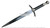 Medieval Knight's Short Sword Fantasy Dagger with Sheath Movie Replica Blade
