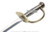 28" Pirates of Caribbean Cutlass Sword Bow Guard Saber Movie Replica with Scab