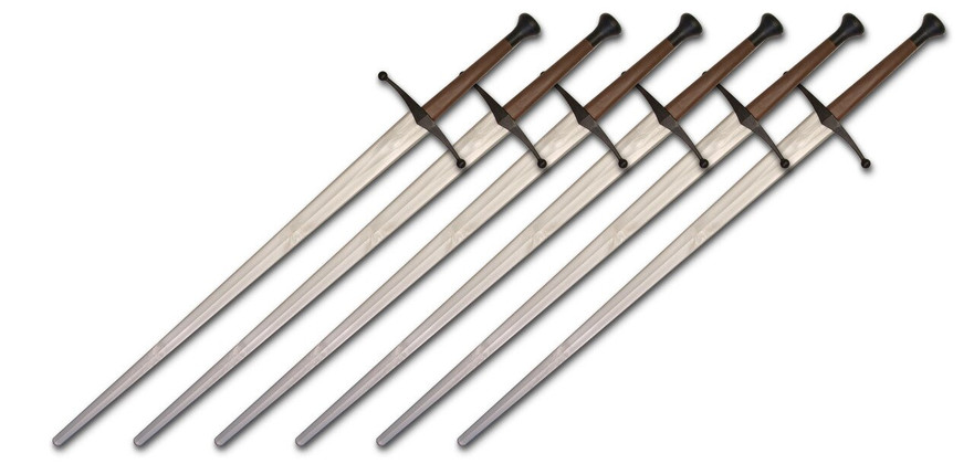 Synthetic Longsword School 6-Pack - White Blade by Red Dragon Armoury