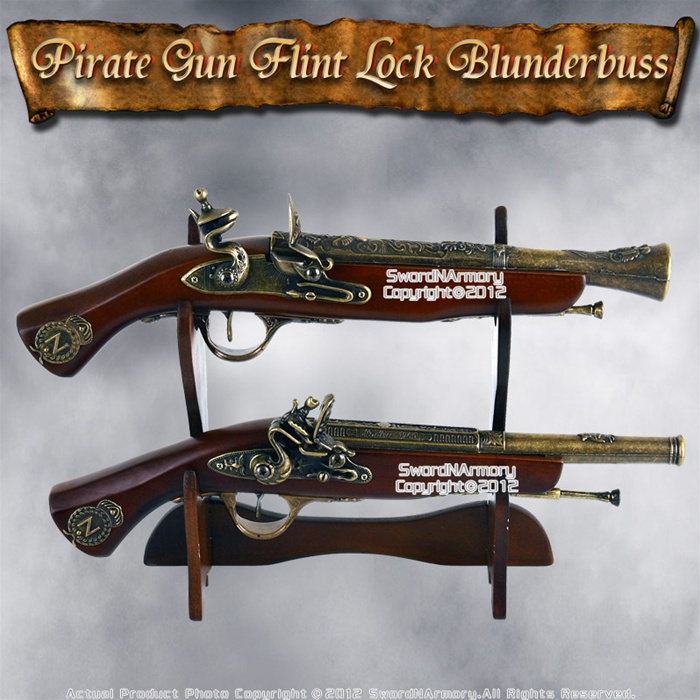 1688 Pirate Gun Flint Lock Blunderbuss Replica Pistol