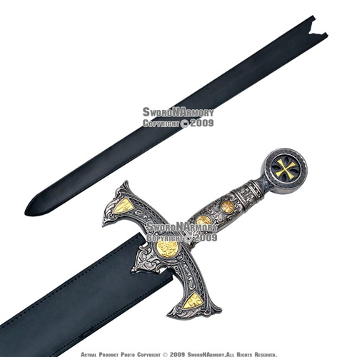 小物 Knights Templar sword chain Knights Templar Regalia - Sword Belt Chain with Hook - Silver