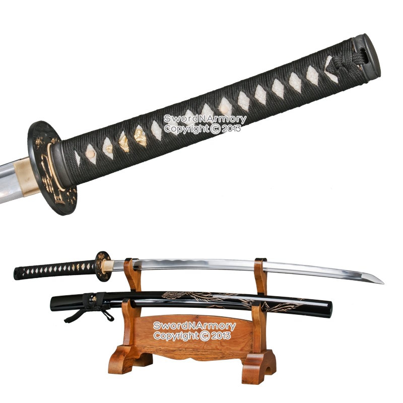 Handmade Samurai Katana Sharp Sword 1045 Carbon Steel with Pheonix