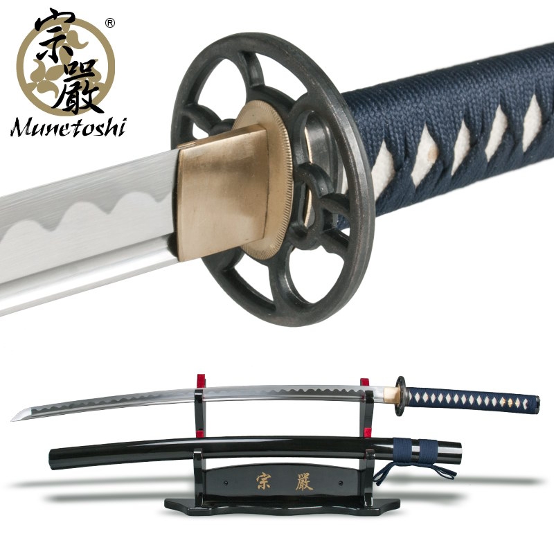 Munetoshi H andmade 1055 Through Harden Steel Cutting Sword