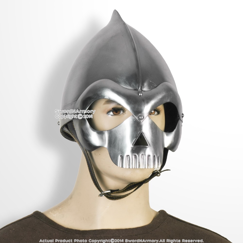 Wearable Pointy White Skull Helmet 