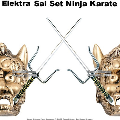 Japanese Kami Mask Sai Wall Mount Holder Copper