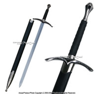 38.5" Long Medieval Crusader Knights Wizard Arming Sword Chivalry with Scab