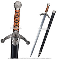 40.5" Celtic Long Sword Scots Irish Welsh Medieval Stainless Steel Unsharpened