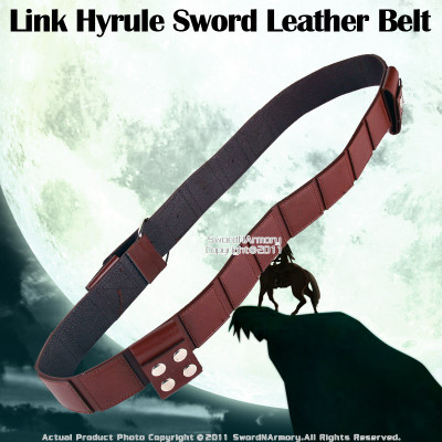 Medieval Brown Back Hanger Baldric Sword Belt Anime Zelda Sword Frog