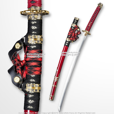 Musha 1045 Through Hardened Steel Tachi Katana Leather Handle