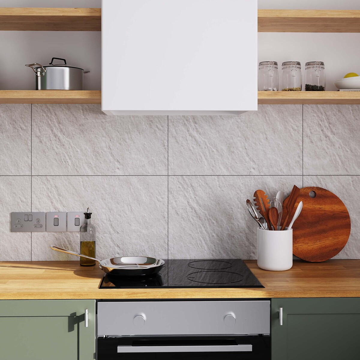 Wraystone Grey Stone Effect Tiles 31x60cm | Tile Warehouse