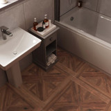 Volte Natural Oak Parquet Effect Tiles (75x75cm)