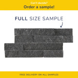 Split Face Black Tiles (15x30cm)