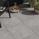 Kendal Dark Grey Cement Effect Outdoor Tiles (60x60cm) 2 Pack