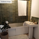 Marrakesh Olive Green Zellige Effect Tiles (10x30cm)