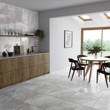 Verona Grey Polished Marble Effect Tiles (30x60cm)
