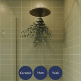 Matrix Olive Green Matt Wall Tiles (9.80x19.80cm)