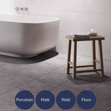 Himalaya Anthracite Cement Effect Tiles (33x33cm)