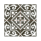 Nostalgia Black Pattern Tile (45x45cm) [Full Size Sample]