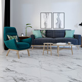Pronto Wingate White Marble Luxury Vinyl Tiles (45.7x91.4cm) 4 Pack